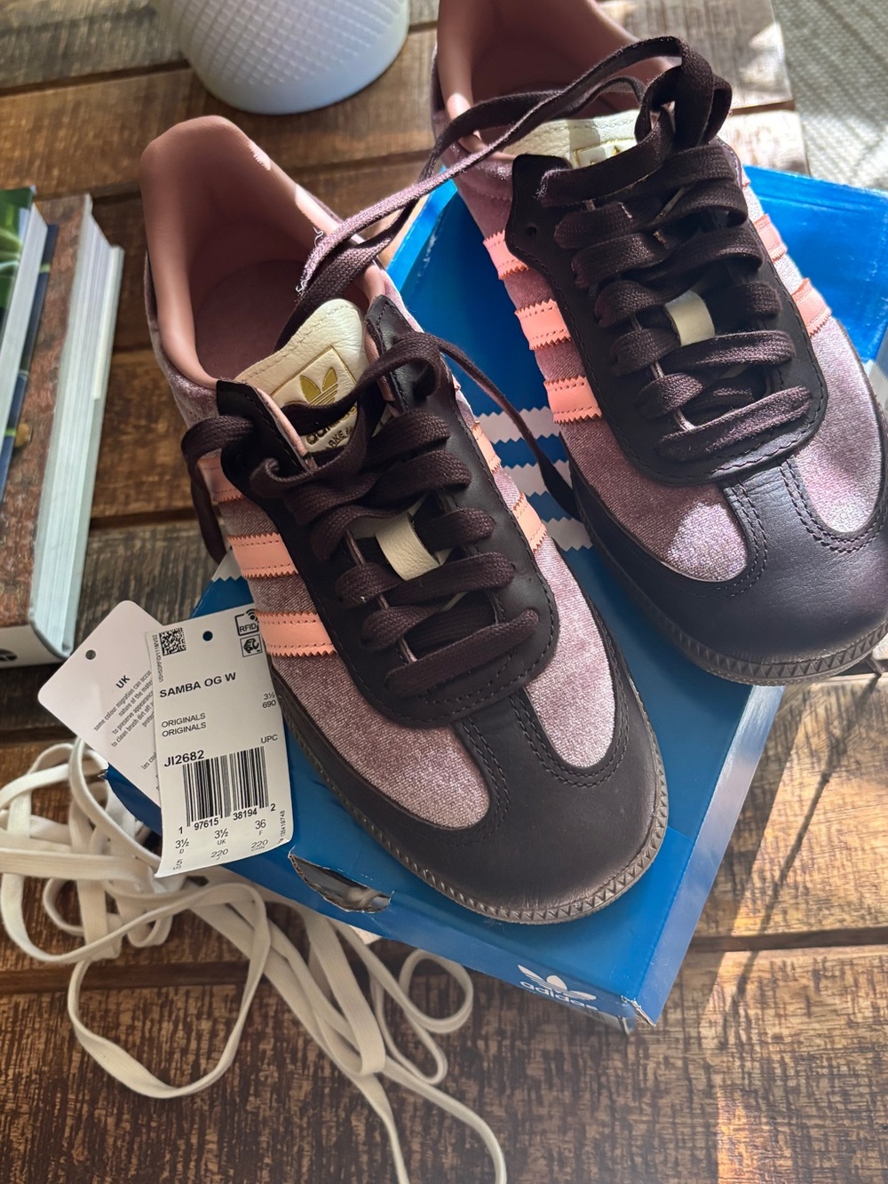 Brand New adidas Samba OG W Shoes - Pink & Brown Size 5